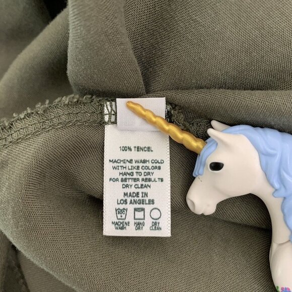 NU Construction Medium Dress Shift A Line Olive Green Tank Womens Dress - Picture 6 of 6